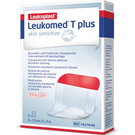 Bild på Leukoplast Leukomed T Plus Skin Sensitive 5cm x 7,2cm 5 st