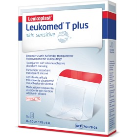 Bild på Leukoplast Leukomed T Plus Skin Sensitive 8cm x 10cm 5 st