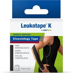 Bild på Leukotape K by Actimove Sports Edition 5cmx5m Svart kinesiotape