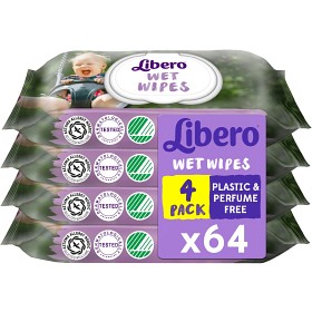 Bild på Libero Våtservetter Quattropack 4 x 64 st