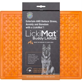 Bild på LickiMat Hundskål Buddy Large orange 28x28 cm