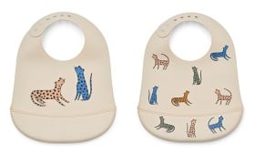 Bild på Liewood Tilda Haklapp 2-pack  Leopard (Mix)