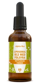 Bild på Alpha Plus Liposomal B12 med folsyra 60 ml