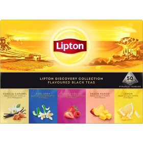 Bild på Lipton Svart Pyramidte Collection Taste 50 tepåsar