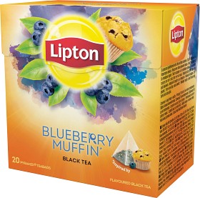 Bild på Lipton Black Tea Blueberry Muffin 20 tepåsar