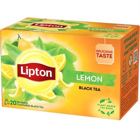 Bild på Lipton Black Tea Lemon 20 tepåsar