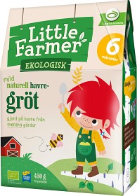 Bild på Little Farmer Mild Naturell Havregröt 6M 450 g