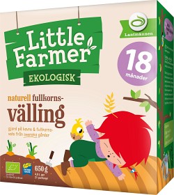 Bild på Little Farmer Naturell Fullkornsvälling 18M 650 g