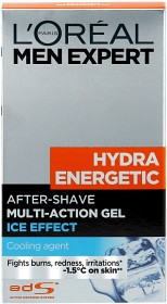 Bild på L'Oréal Paris Men Expert Hydra Energetic After-Shave Multi-Action Gel Ice Effect 100 ml