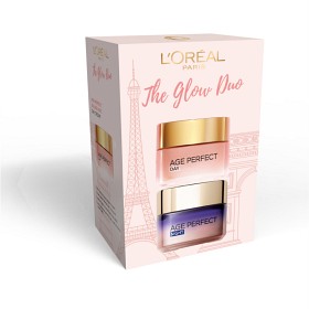 Bild på L'Oréal Paris The Glow Duo presentask för normal hud