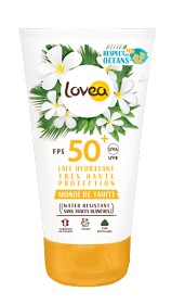 Bild på Lovea Moisturizing Milk SPF50+ Monoi de Tahiti 150 ml