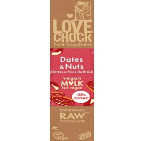 Bild på Lovechock Choklad Ljus Nöt & Dadel 40 g