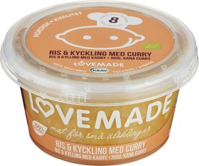 Bild på Lovemade Ris & Kyckling med curry 8M 180 g