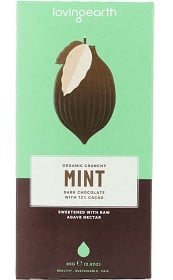 Bild på Loving Earth Mint Dark Chocolate 80 g