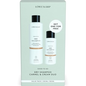 Bild på Löwengrip Good To Go Dry Shampoo Caramel & Cream, Duo Value Pack 250 +100 ml