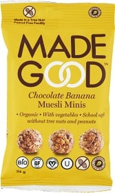 Bild på MadeGood Granolabollar Choklad Banan