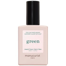 Bild på Manucurist Green Essentials Top Coat - Shimmery Silver 15 ml