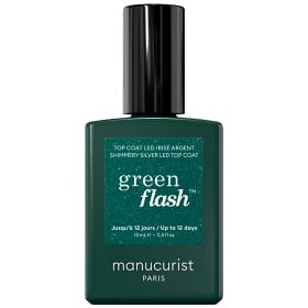 Bild på Manucurist Green Flash Essentials Top Coat - Shimmery Silver 15 ml