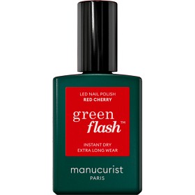 Bild på Manucurist Green Flash Led Nail Polish, Red Cherry 15 ml