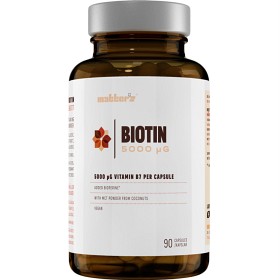 Bild på Matters Biotin 5000 µg + MCT & Bioperine 90 kapslar
