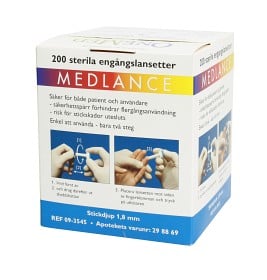 Bild på Medlance blå blodprovstagare 200 st