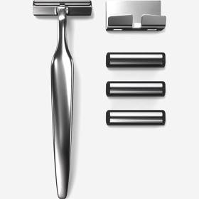 Bild på Melle Chrome Razor Kit med 3 rakblad