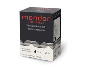 Bild på Mendor Discreet, teststickor, kassett 2 x 25 st