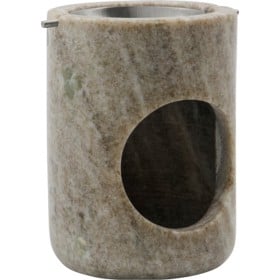 Bild på Meraki Oil Burner Marble, Beige Silver Finish