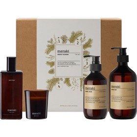 Bild på Meraki Presentask Advent 2025 (handtvål, handlotion, doftljus, rumsspray)