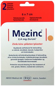 Bild på Mezinc plåster 6x7 cm 2 st