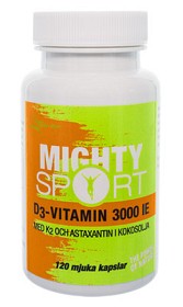 Bild på Mighty Sport D3-vitamin 3000 IE 120 kapslar