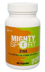 Bild på Mighty Sport Zink 60 kapslar