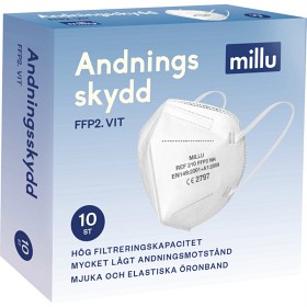 Bild på Millu Andningsskydd FFP2 Vit 10 st