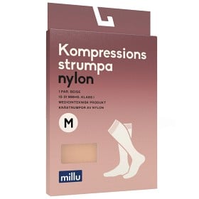 Bild på Millu Kompressionsstrumpa Nylon Beige M