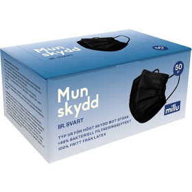 Bild på Millu Munskydd IIR Svart 50 st