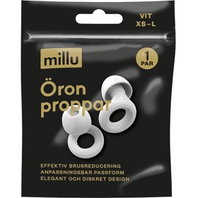 Bild på Millu Öronproppar Diskret Vit 1 par