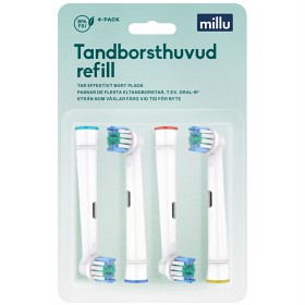 Bild på Millu Tandborsthuvud Refill 4 st