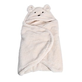 Bild på Mini Dreams Omlottåkpåse Vagn Teddy (Off White)