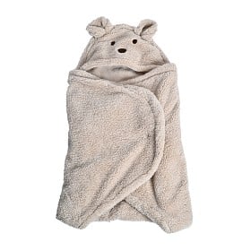 Bild på Mini Dreams Omlottåkpåse Vagn Teddy (Sand)