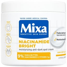 Bild på Mixa Niacinamide Bright Anti-Dark Spot Cream mot pigmentfläckar för mycket torr hud 400 ml