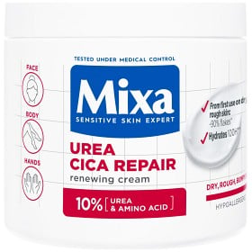 Bild på Mixa Urea Cica Repair Renewing Cream för torr, grov & sträv hud 400 ml