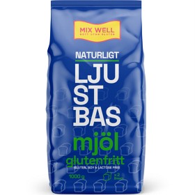 Bild på MixWell basmjöl naturligt gluten-, laktos- och sojafri 1000 g