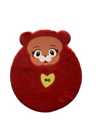 Bild på Mjuk Hej sticker - Röd björn