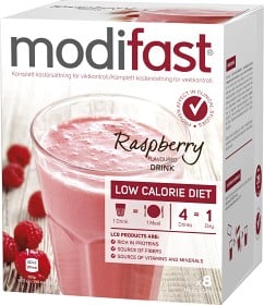 Bild på Modifast Pulver Hallon 8 x 55 g