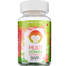 Bild på Monkids Multivitamin Barn Vattenmelon 60 st