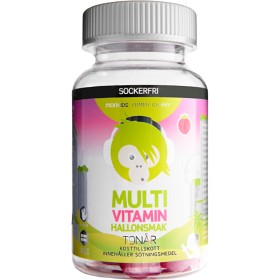 Bild på Monkids Multivitamin Sockerfri Tonår Hallon 60 st
