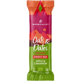 Bild på Moonvalley Vegan Energy Bar Oats & Dates - Apple & Cinnamon 50 g