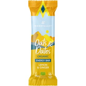 Bild på Moonvalley Vegan Energy Bar Oats & Dates - Lemon & Ginger 50 g