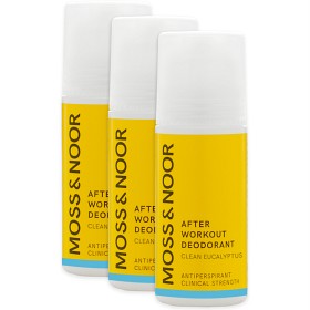 Bild på Moss & Noor After Workout Deodorant Clean Eucalyptus 3-pack