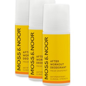 Bild på Moss & Noor After Workout Deodorant Fresh Grapefruit 3-pack